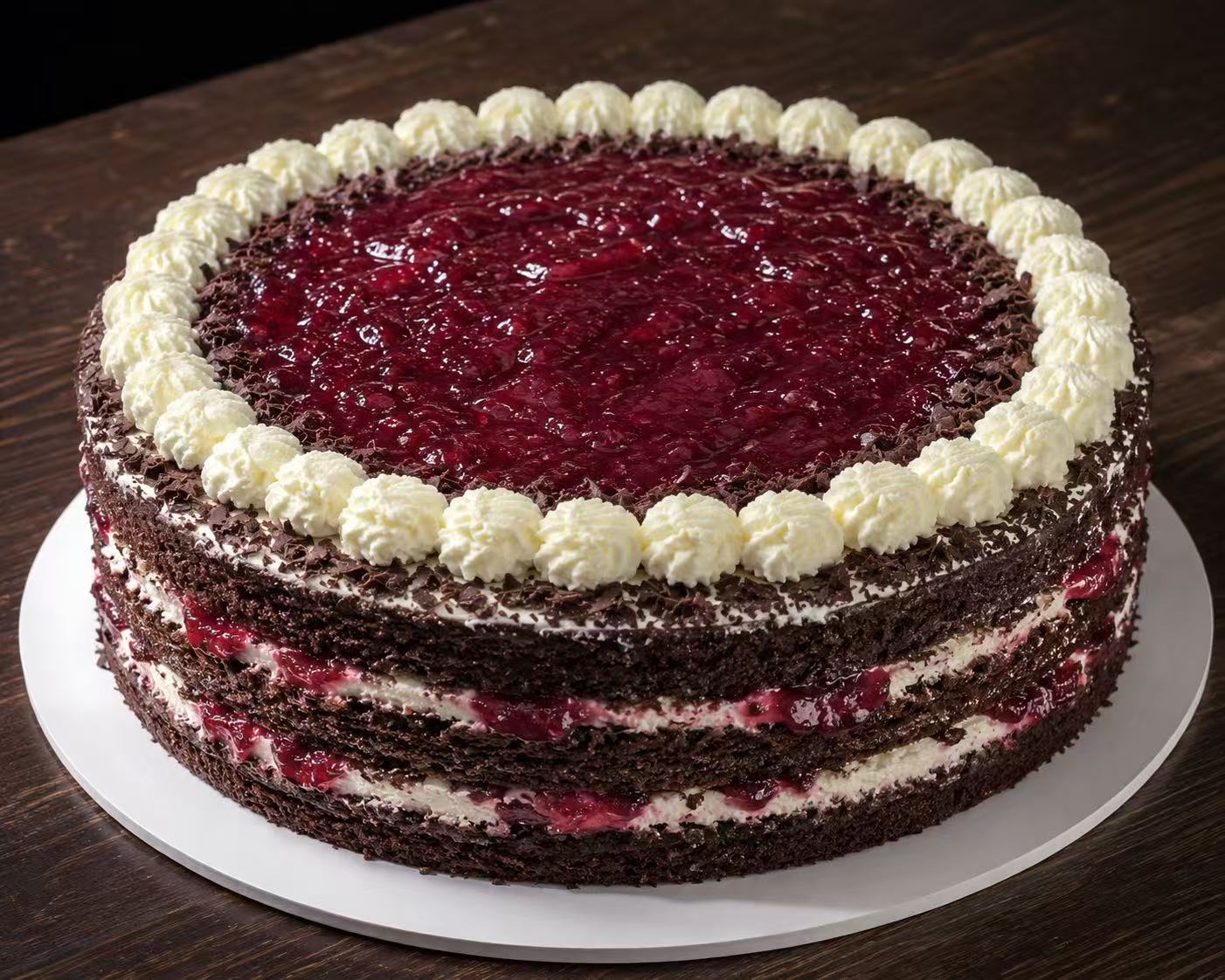 Dark Chocolate Plum Cake